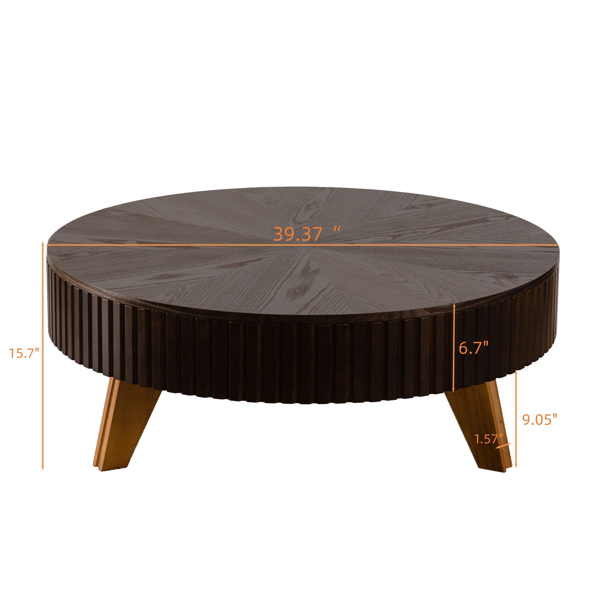 Round Wood Coffee Table