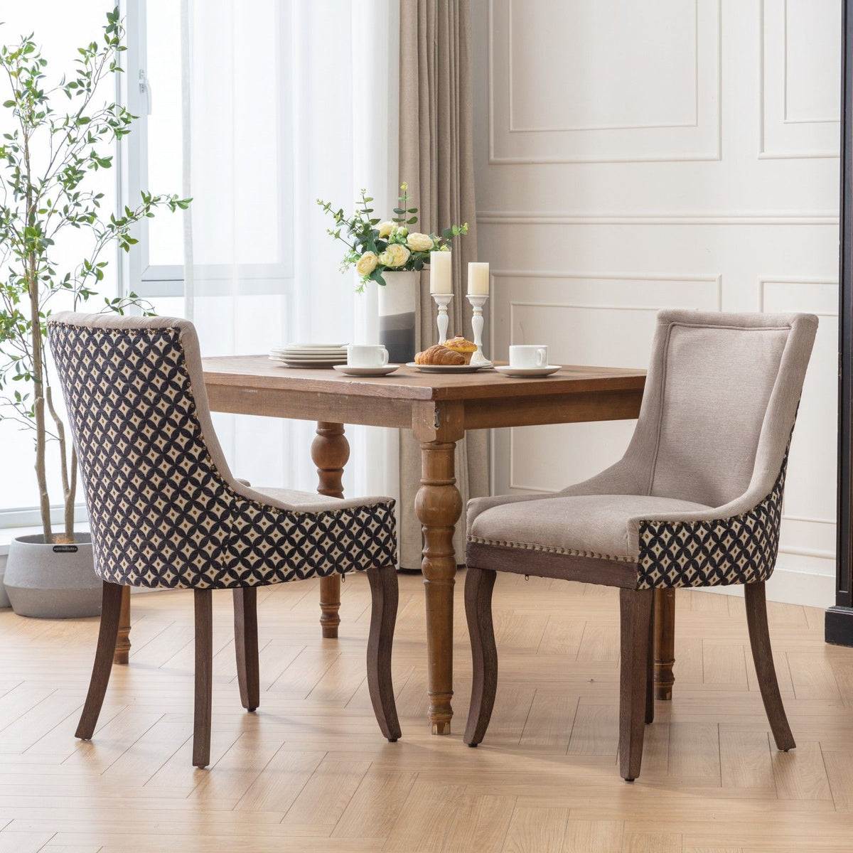 Ultra Upholstered Dining Chairs — Set of 2, Color Options