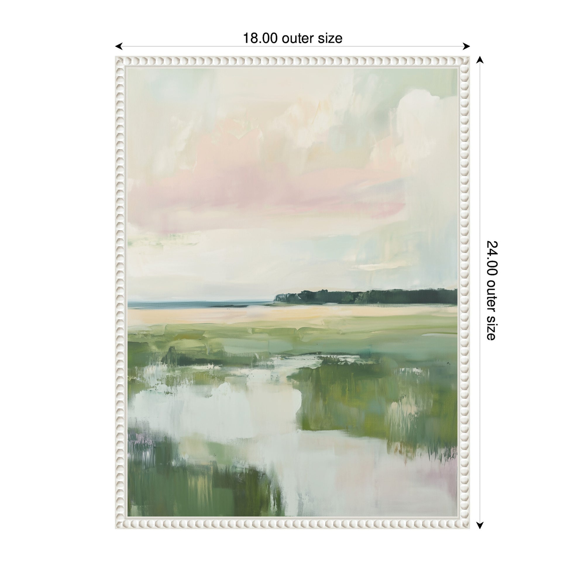 Sylvie Pastel Horizon I Framed Canvas by Amy Lighthall