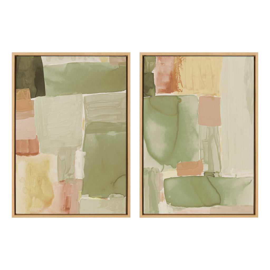 Sylvie United Colors III and IV Framed Canvas Art Set by Amy Lighthall