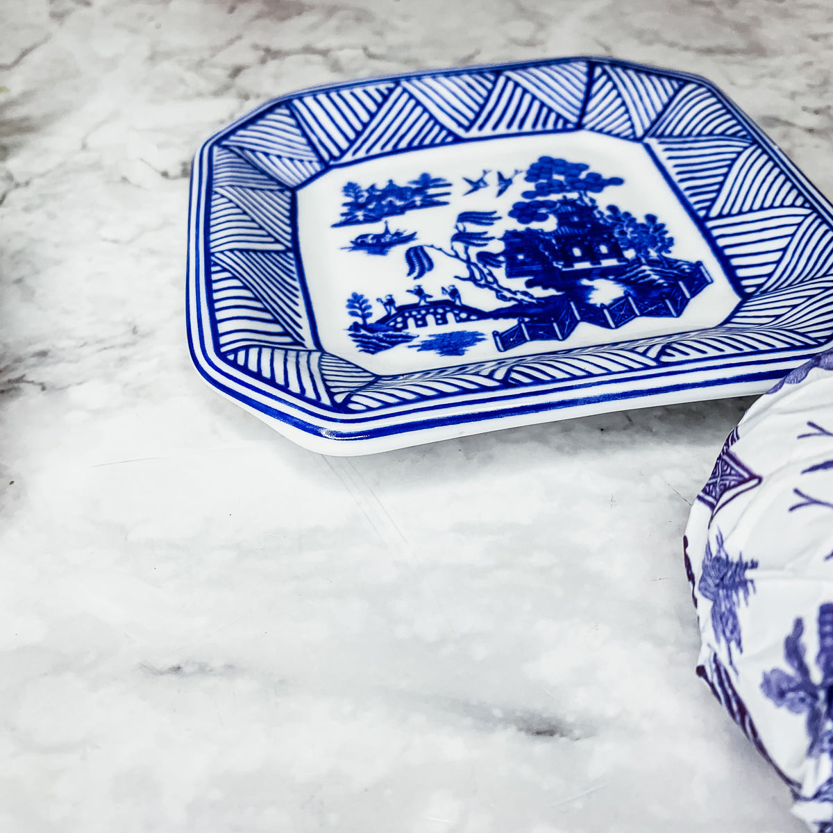 Blue & White Chinoiserie Soap & Trinket Dishes