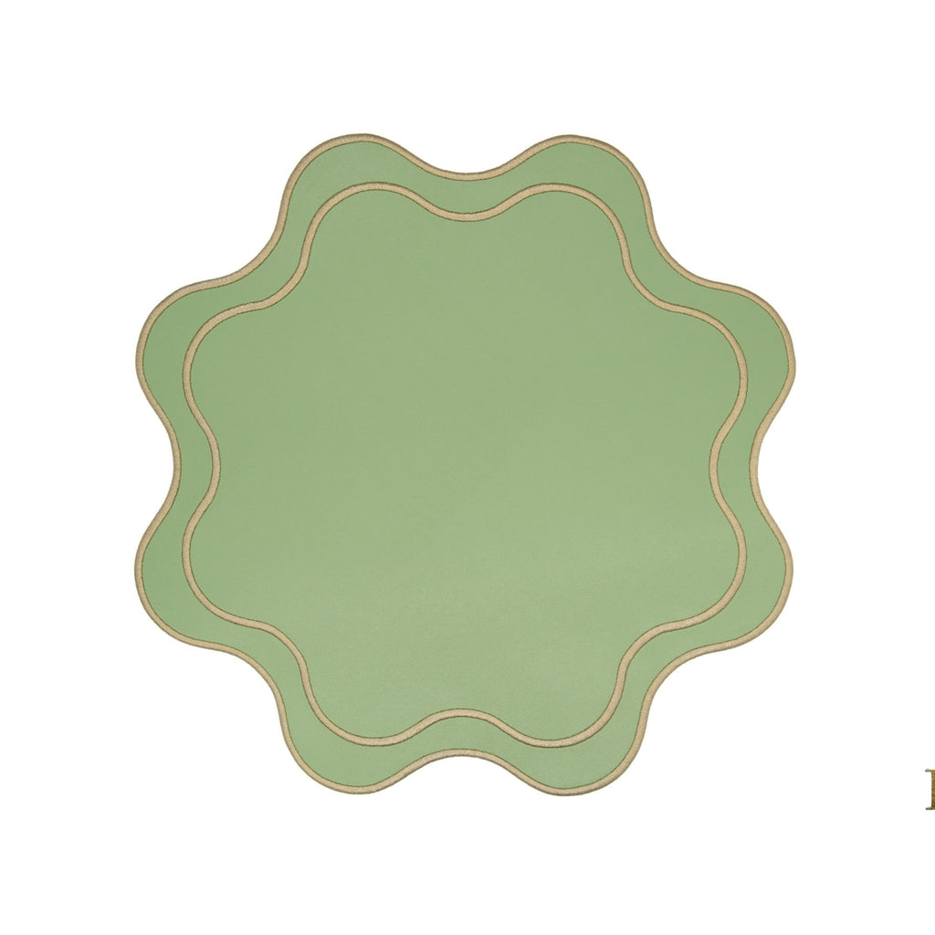 HAVEN LIGHT GREEN FAUX LEATHER PLACEMAT (Set Of 4)