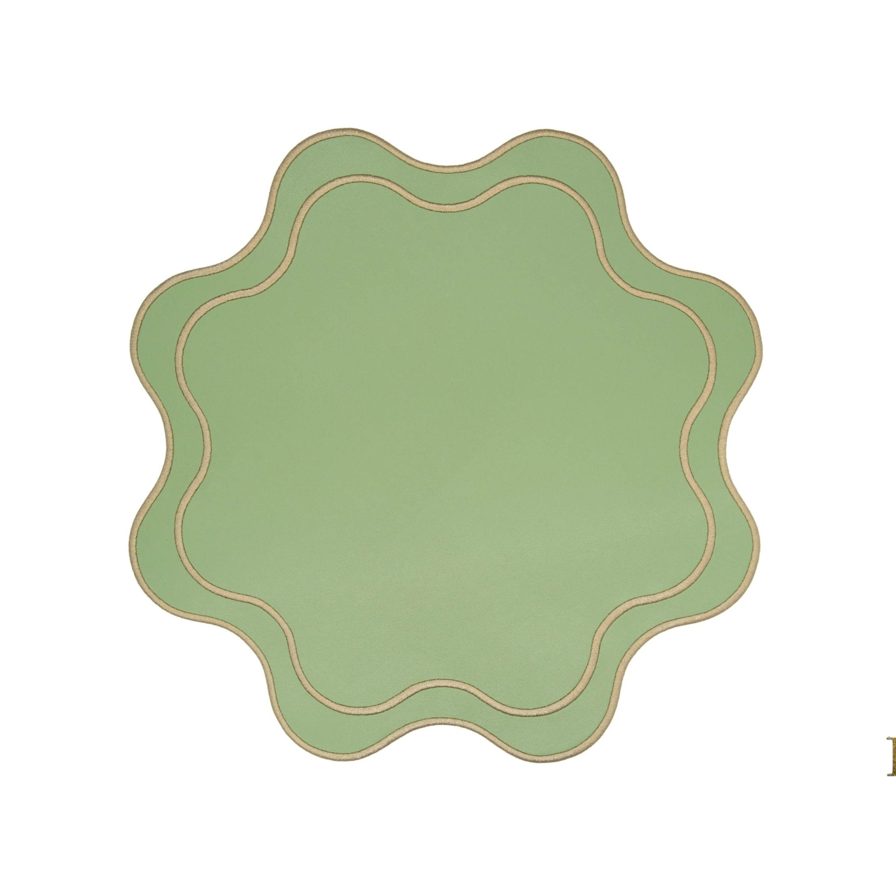 HAVEN LIGHT GREEN FAUX LEATHER PLACEMAT (Set Of 4)