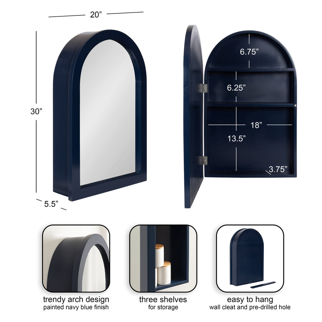 Arcott Arch Mirror Vanity Cabinet