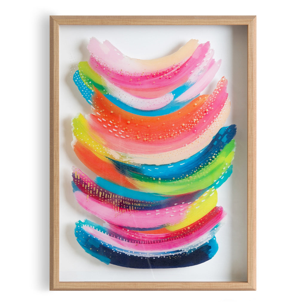 Blake Bright Abstract Framed Printed Art by Jessi Raulet of Ettavee