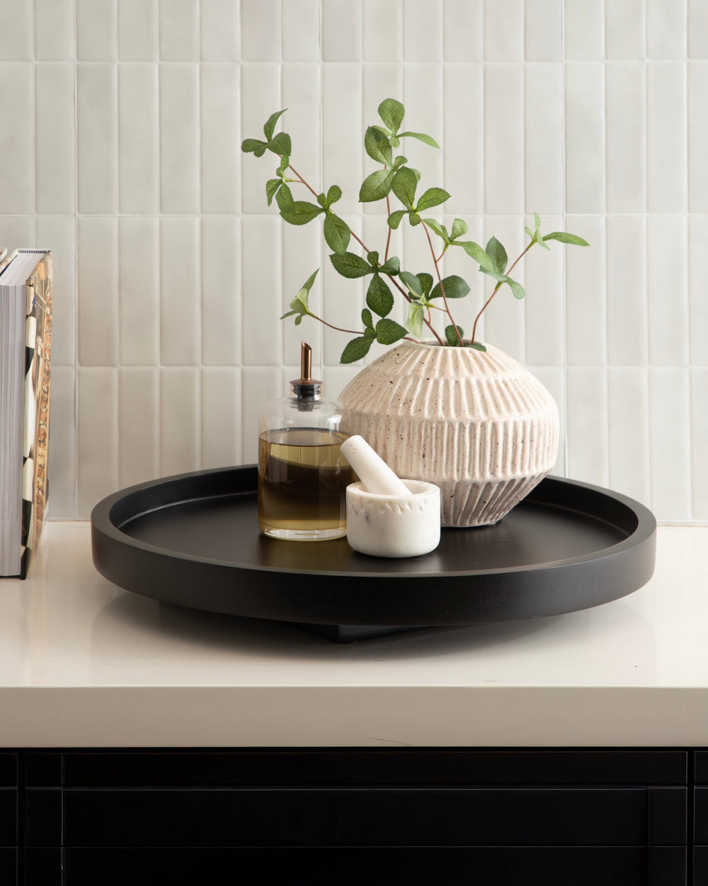 Halsey Round Lazy Susan Tray