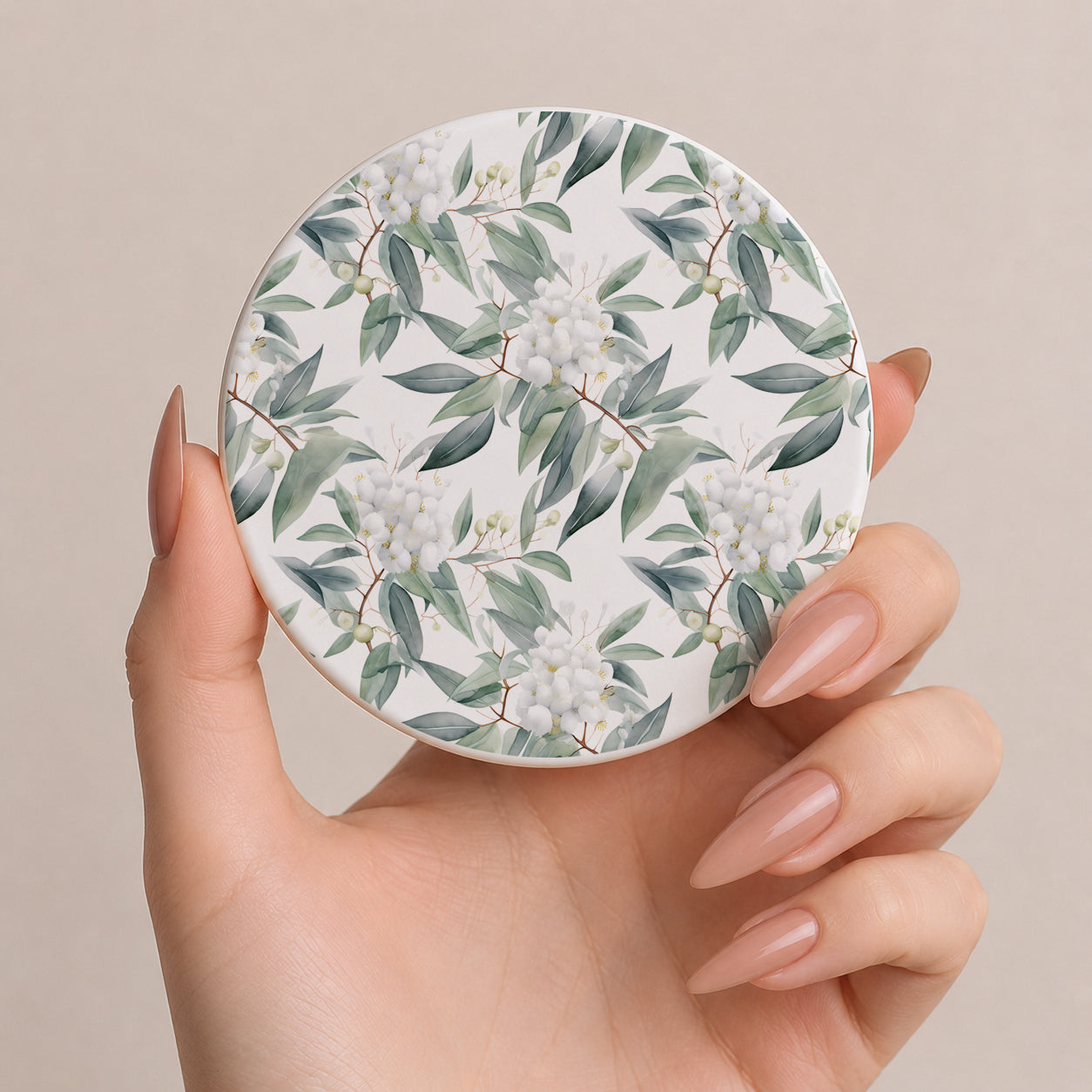 Eucalyptus Botanical Ceramic Coasters