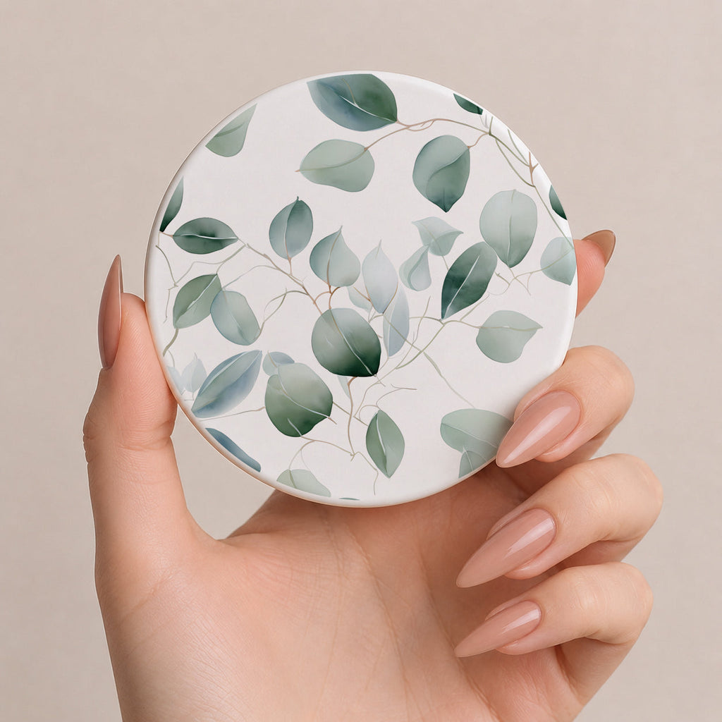 Eucalyptus Botanical Ceramic Coasters