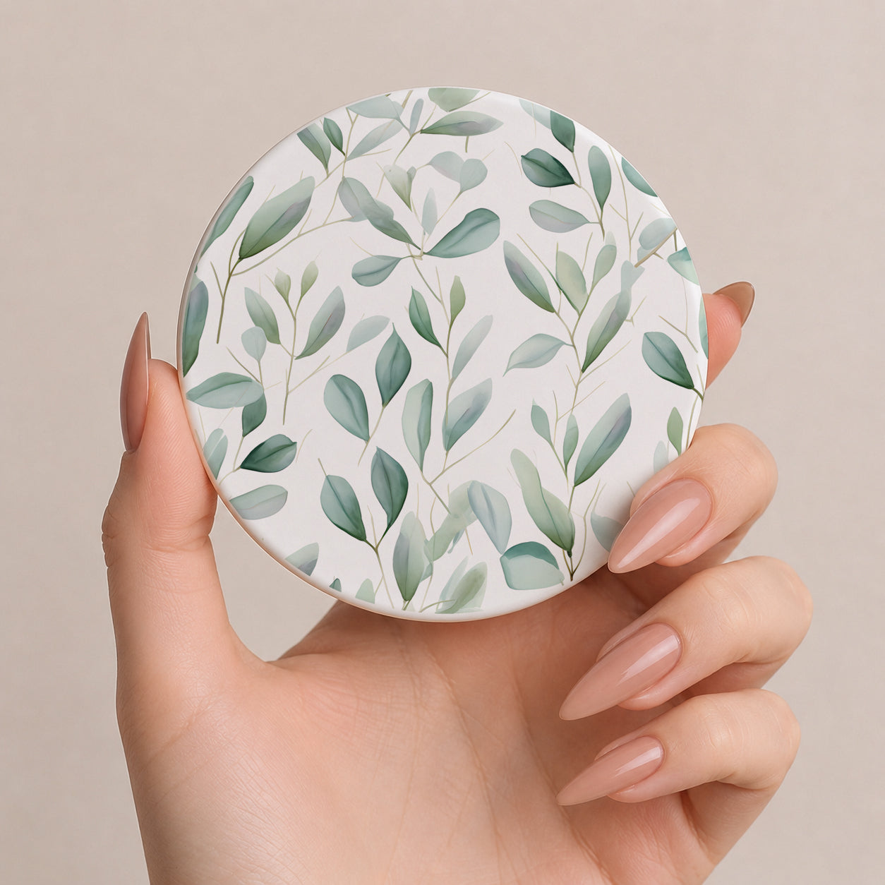 Eucalyptus Botanical Ceramic Coasters