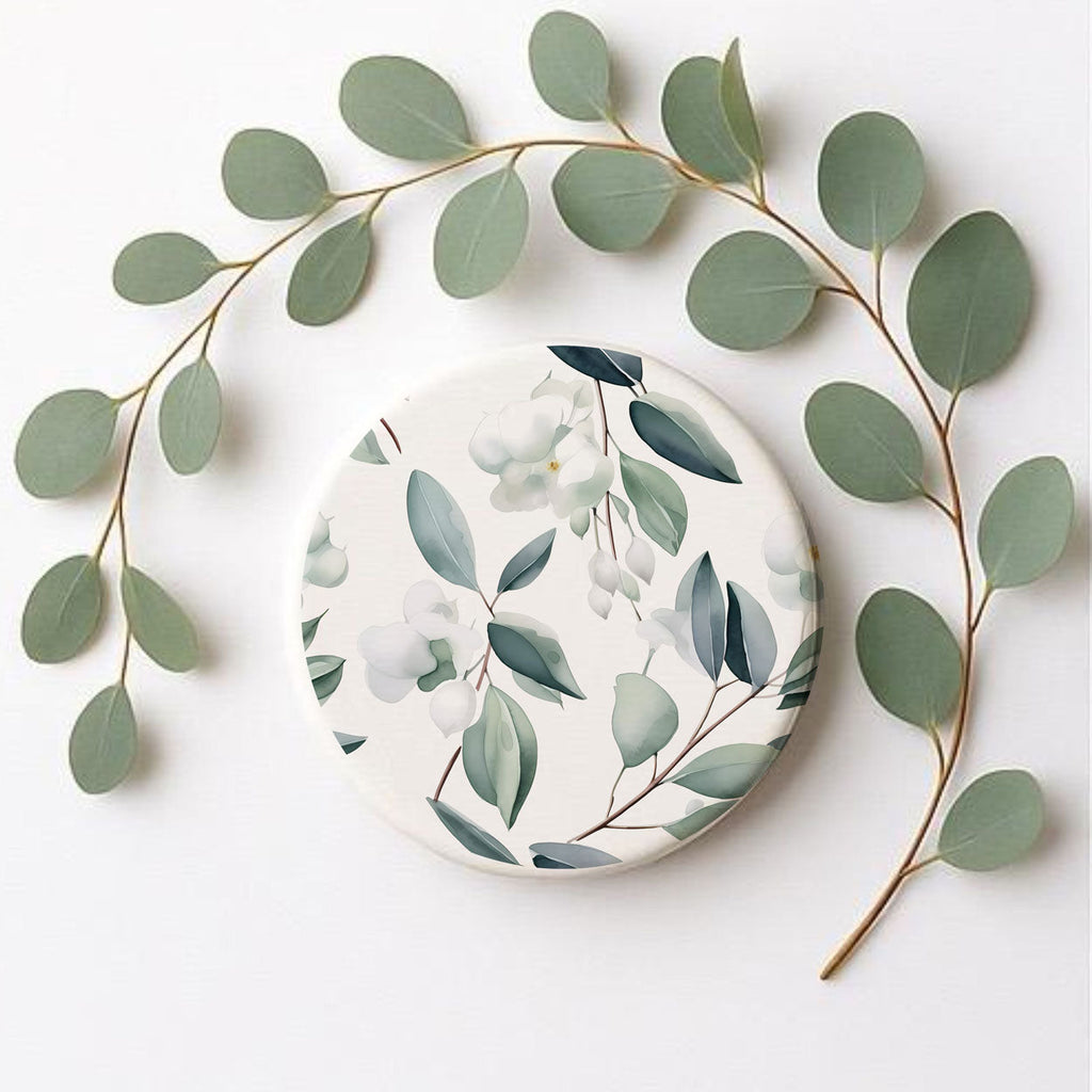 Eucalyptus Botanical Ceramic Coasters