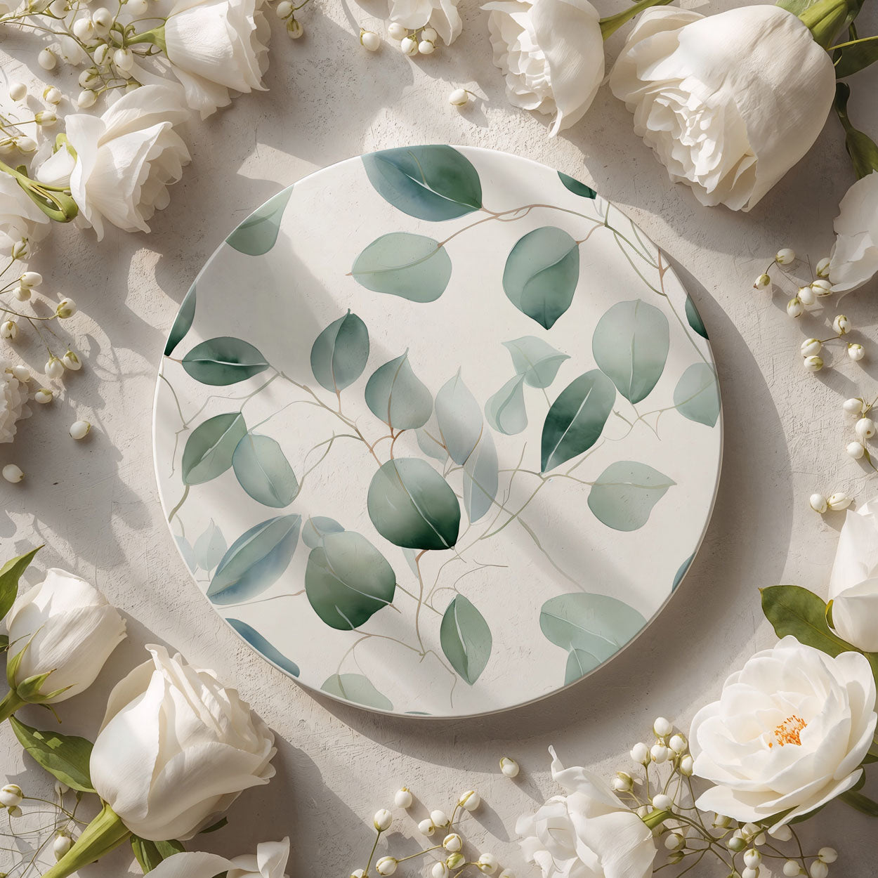 Eucalyptus Botanical Ceramic Coasters