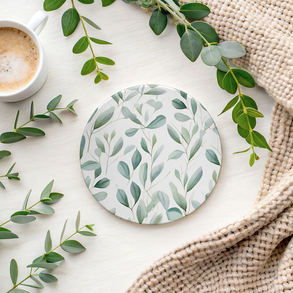 Eucalyptus Botanical Ceramic Coasters