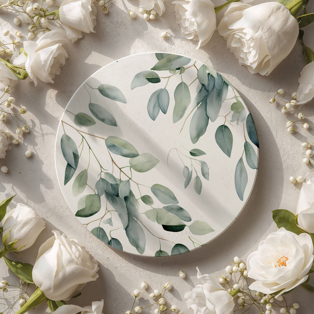 Eucalyptus Botanical Ceramic Coasters