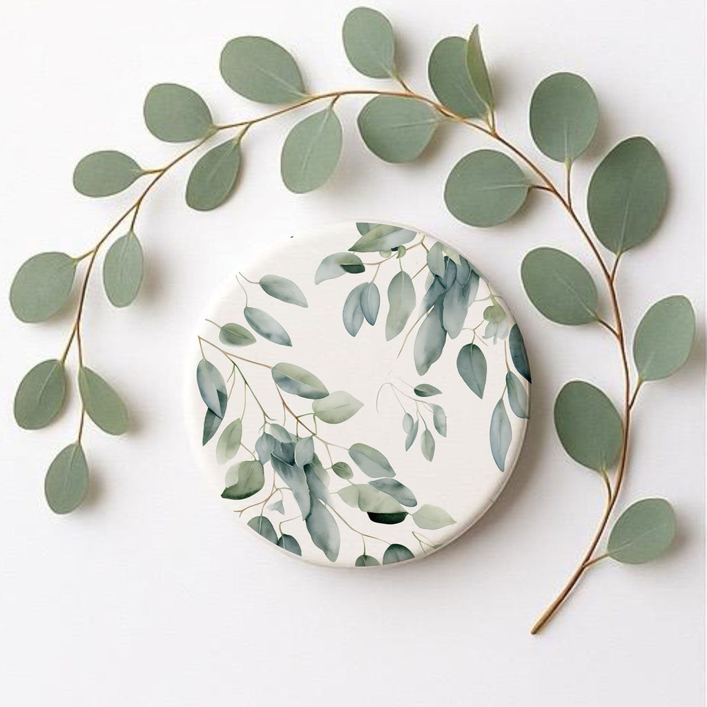 Eucalyptus Botanical Ceramic Coasters