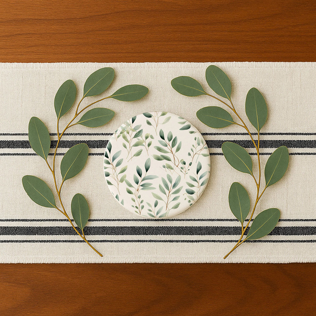 Eucalyptus Botanical Ceramic Coasters