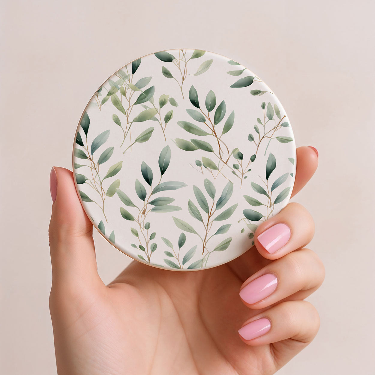 Eucalyptus Botanical Ceramic Coasters