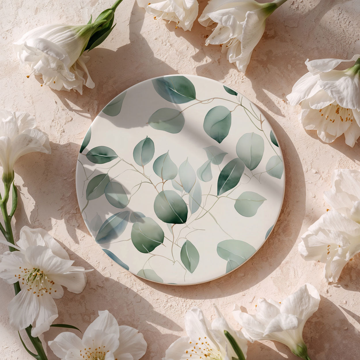 Eucalyptus Botanical Ceramic Coasters