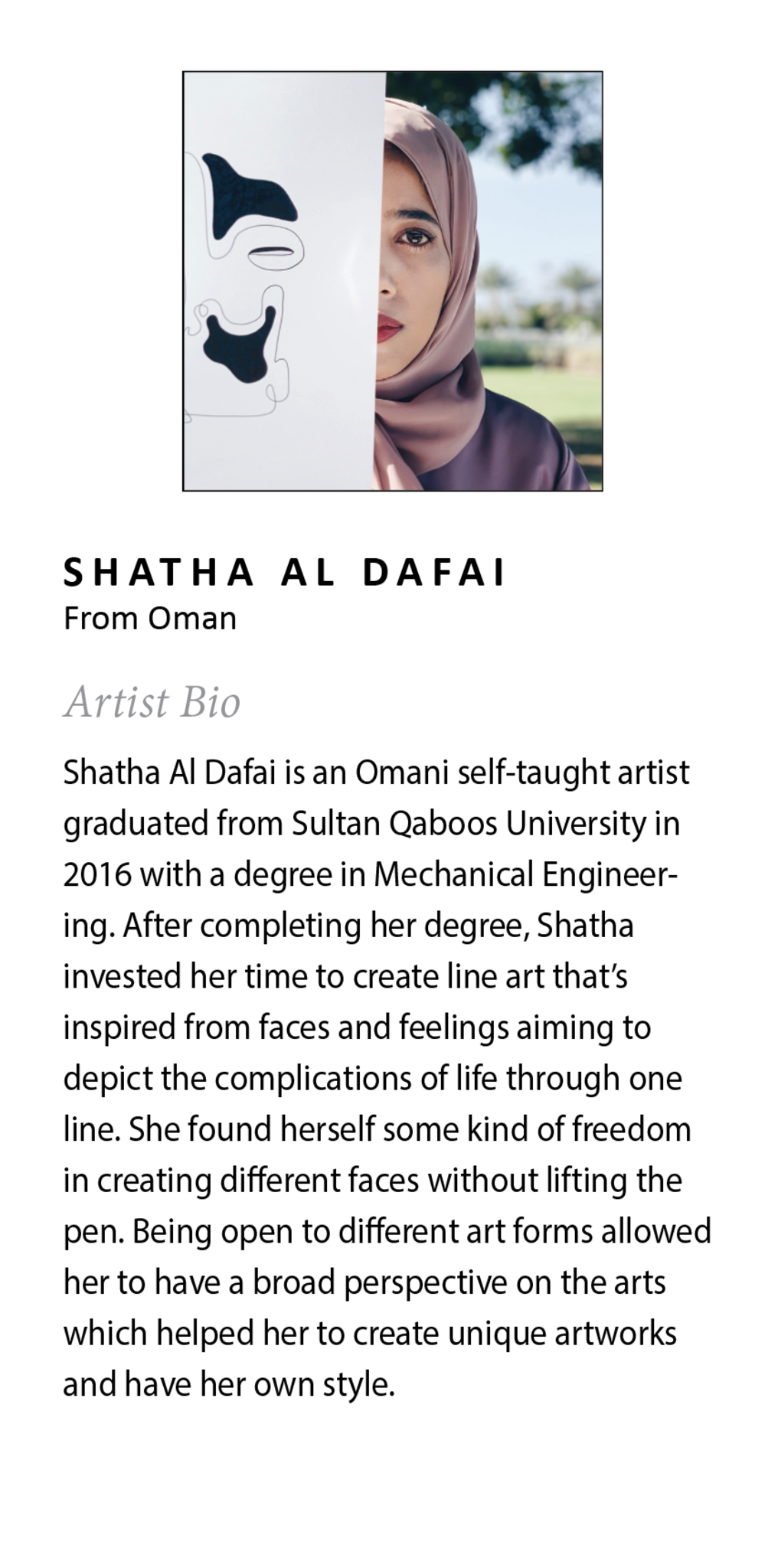 Mystery Blue Floating Acrylic Art by Shatha Al Dafai