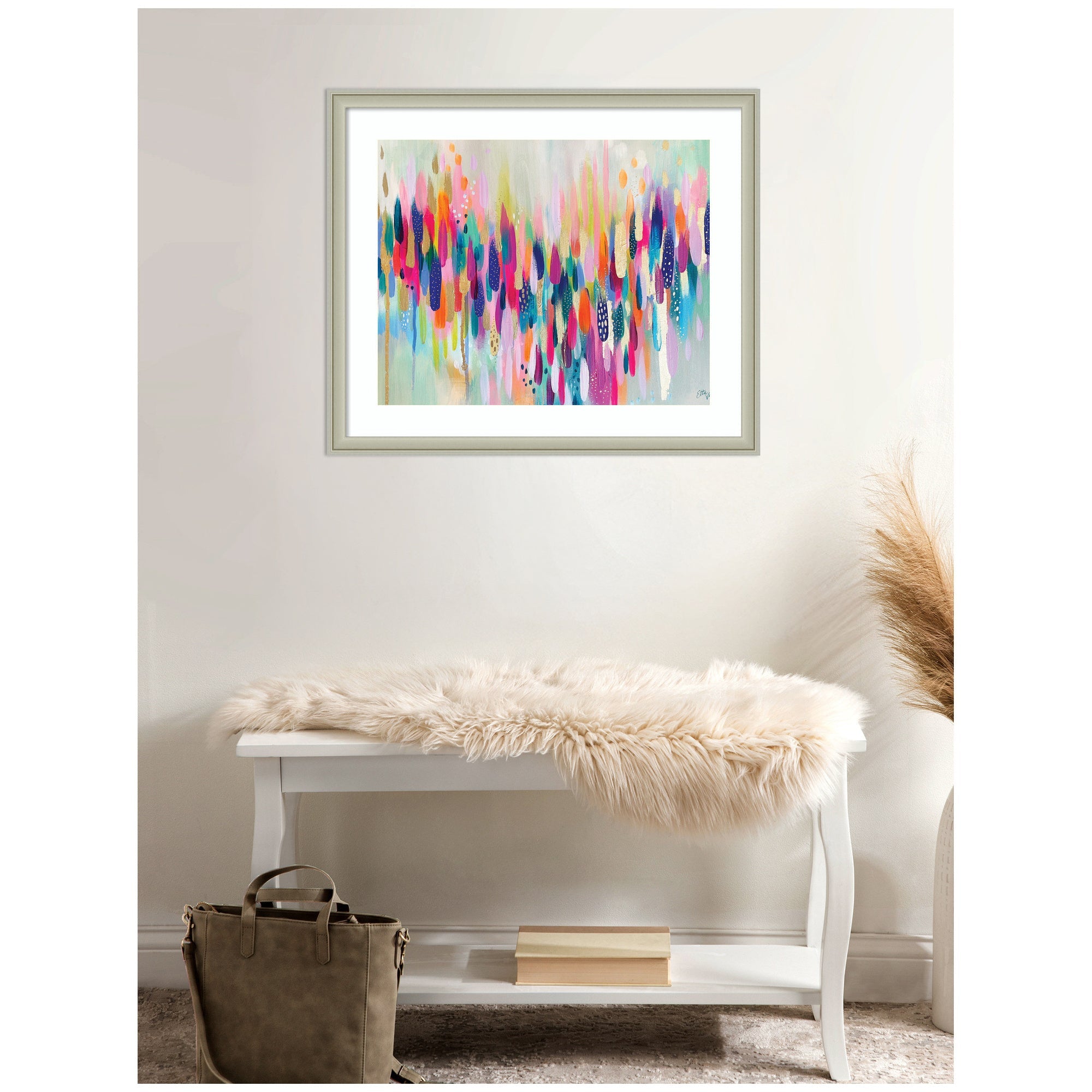 Framed Art Brushstroke 154 Horizontal by Ettavee