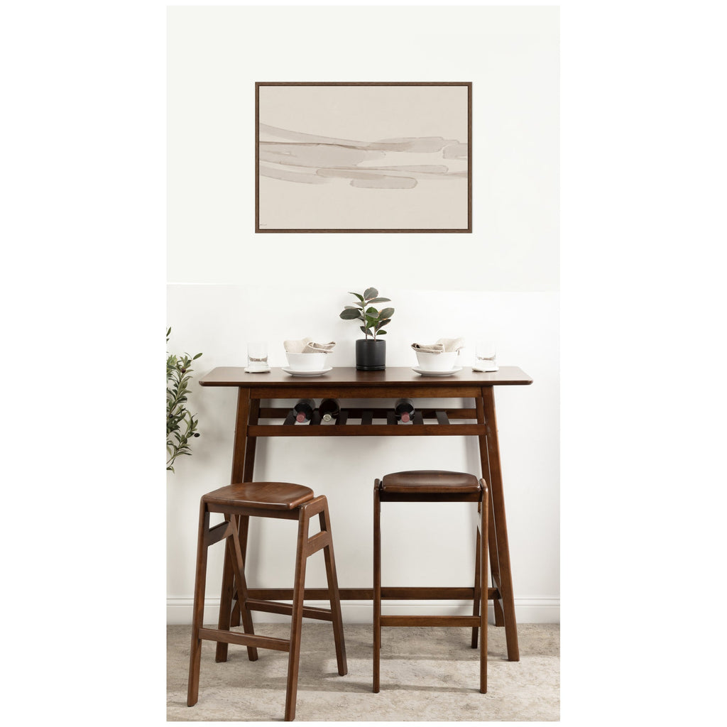 Neutral Tones by Gabrielly Guedes Framed Canvas Wall Art Print