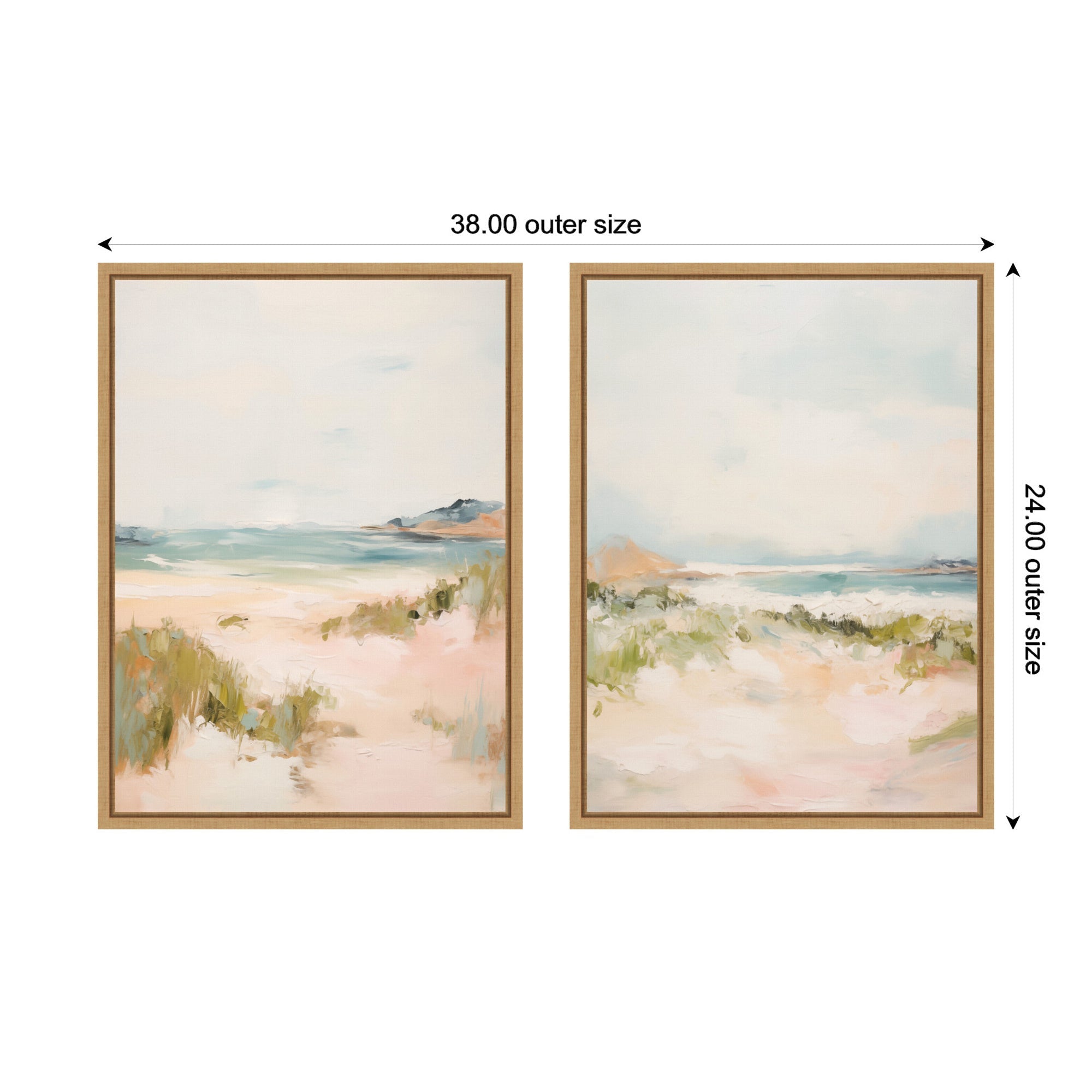 Tranquil Landscape 2 Piece Framed Canvas Wall Art Set by Amy Lighthall