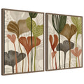 Earthen Botanicals 2 Piece Framed Canvas Wall Art Set by Nikita Jariwala