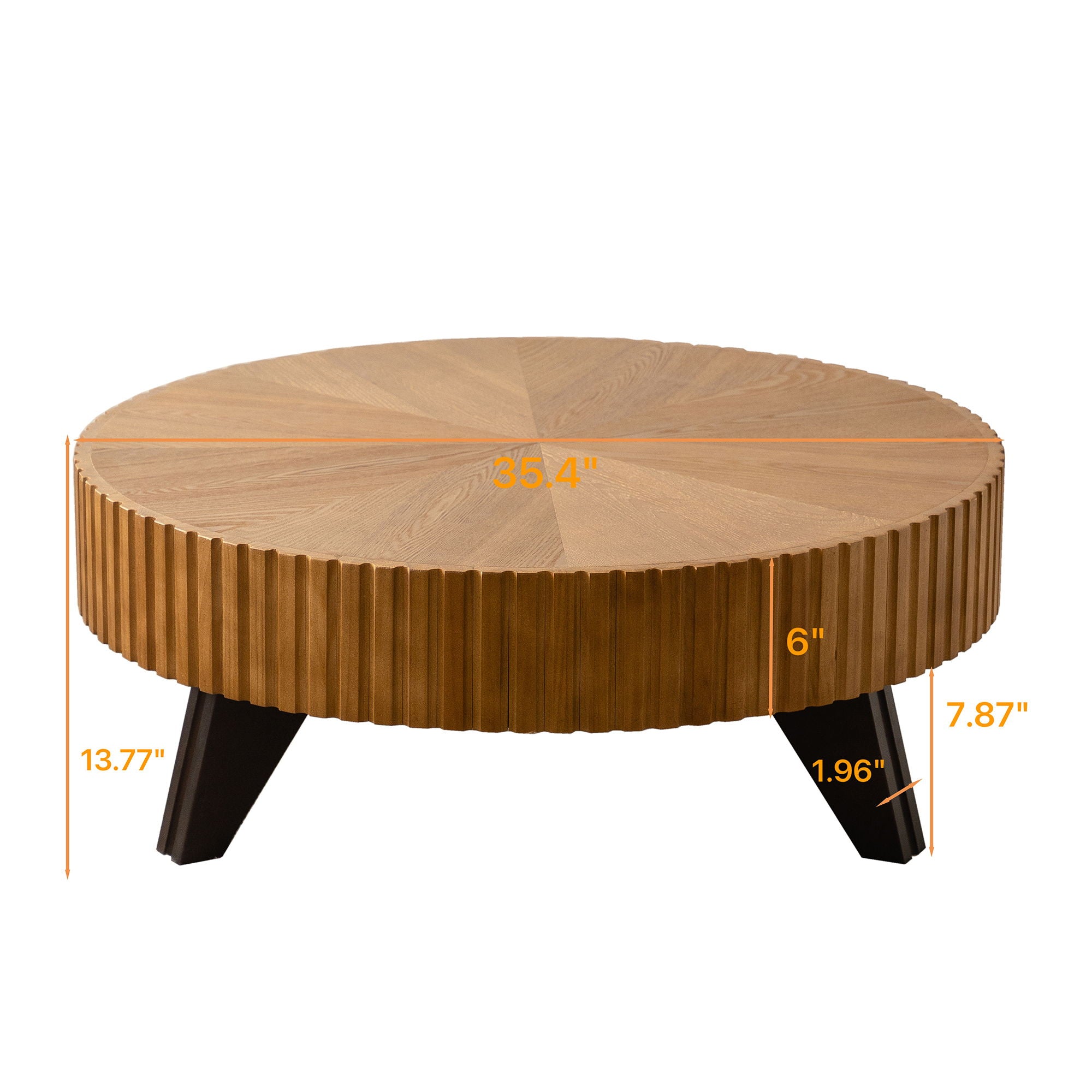 Round Wood Coffee Table
