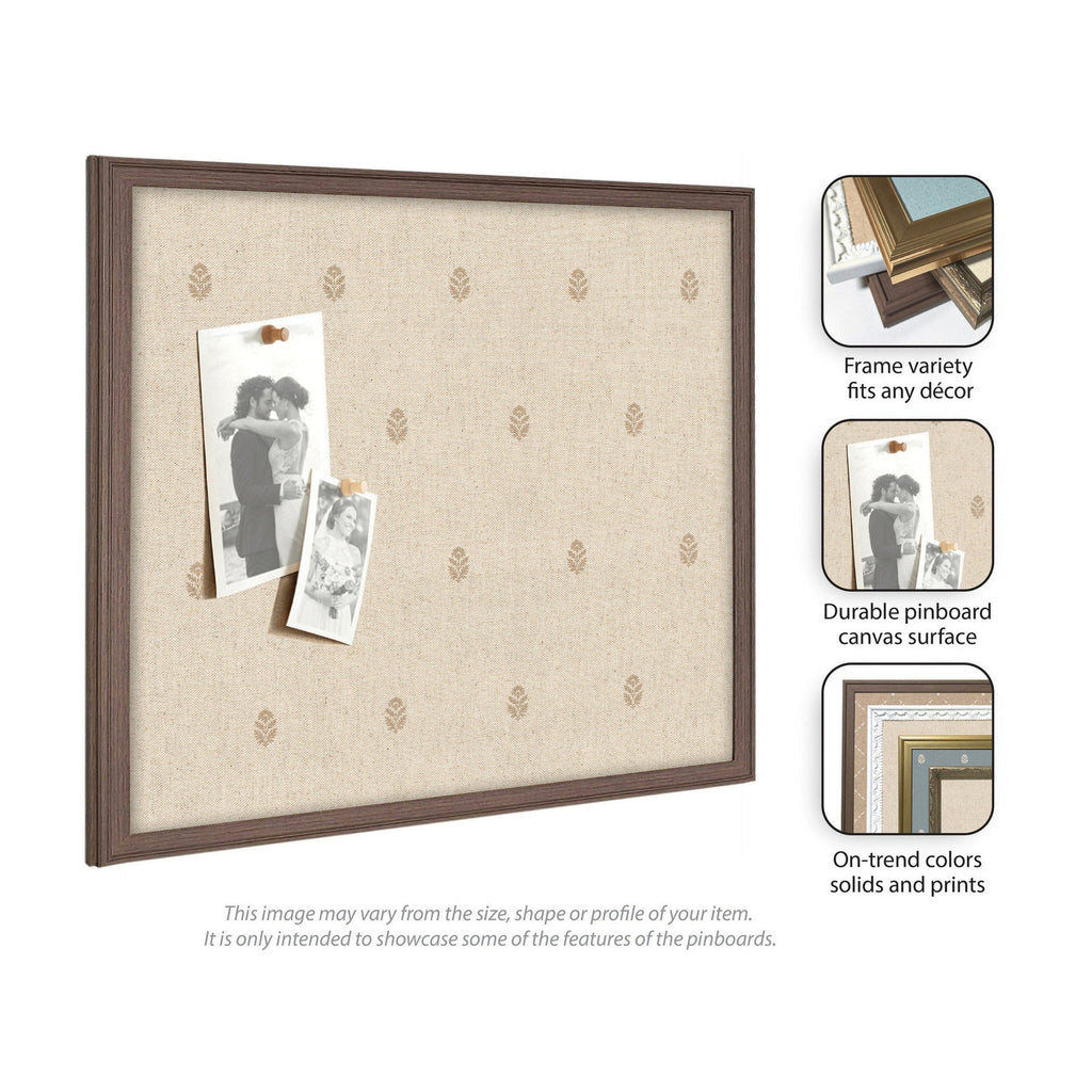 Pinboard Beige Botanical Block Print