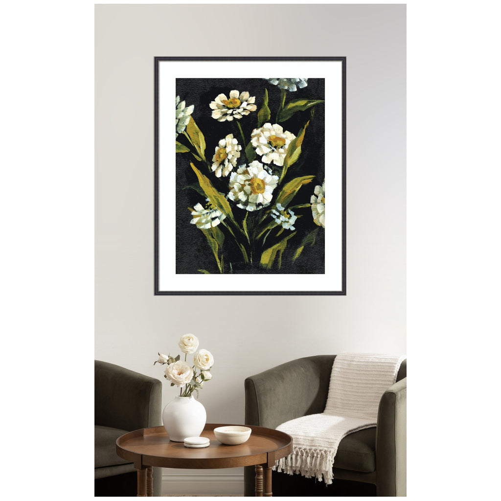 Framed Art Moody Floral 1 by Annie Quigley