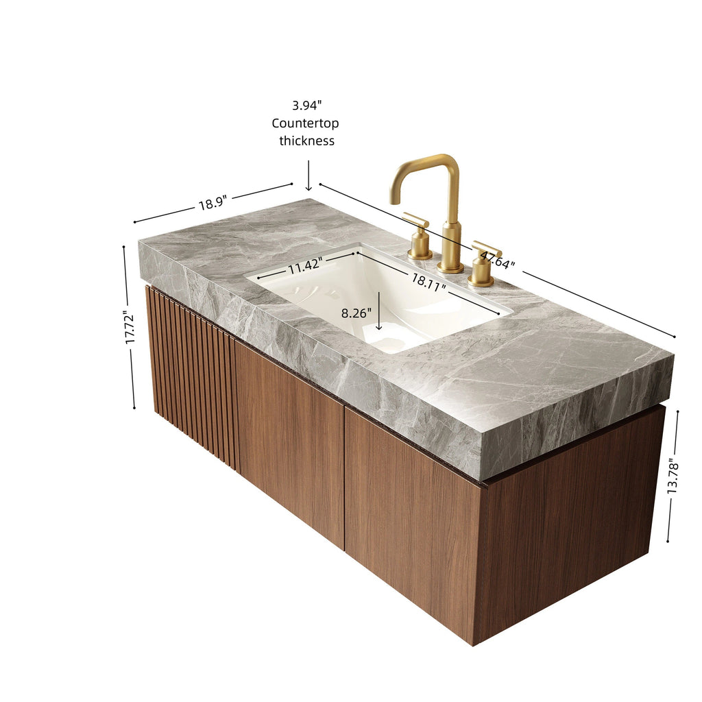 Muri 48-Inch Floating Bathroom Vanity & Sink