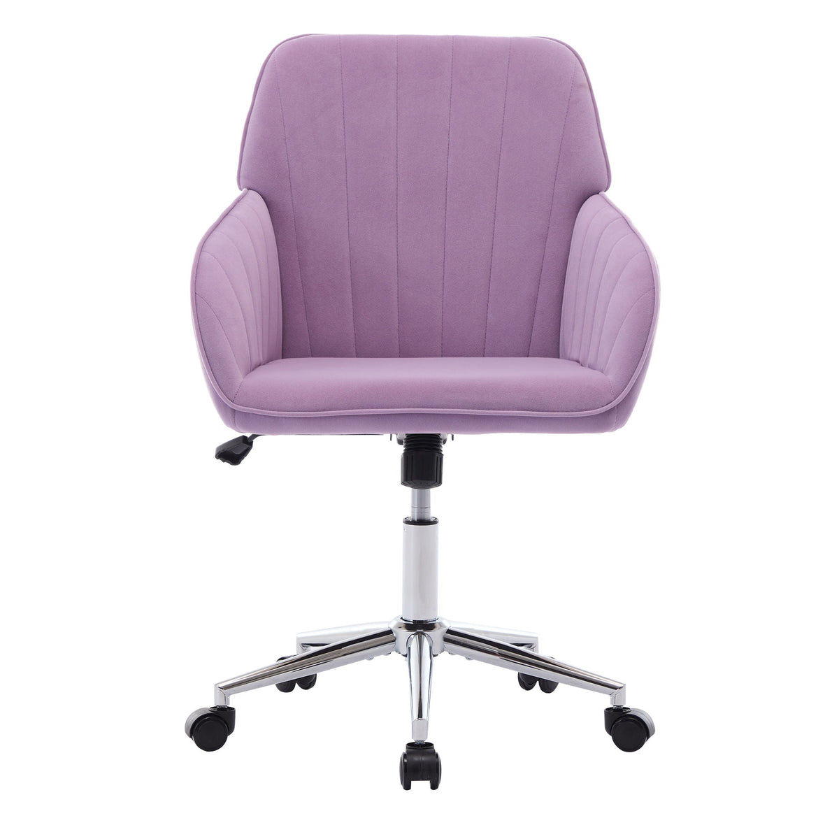 Ergonomic Swivel Office Chair with Silver Base — Color Options