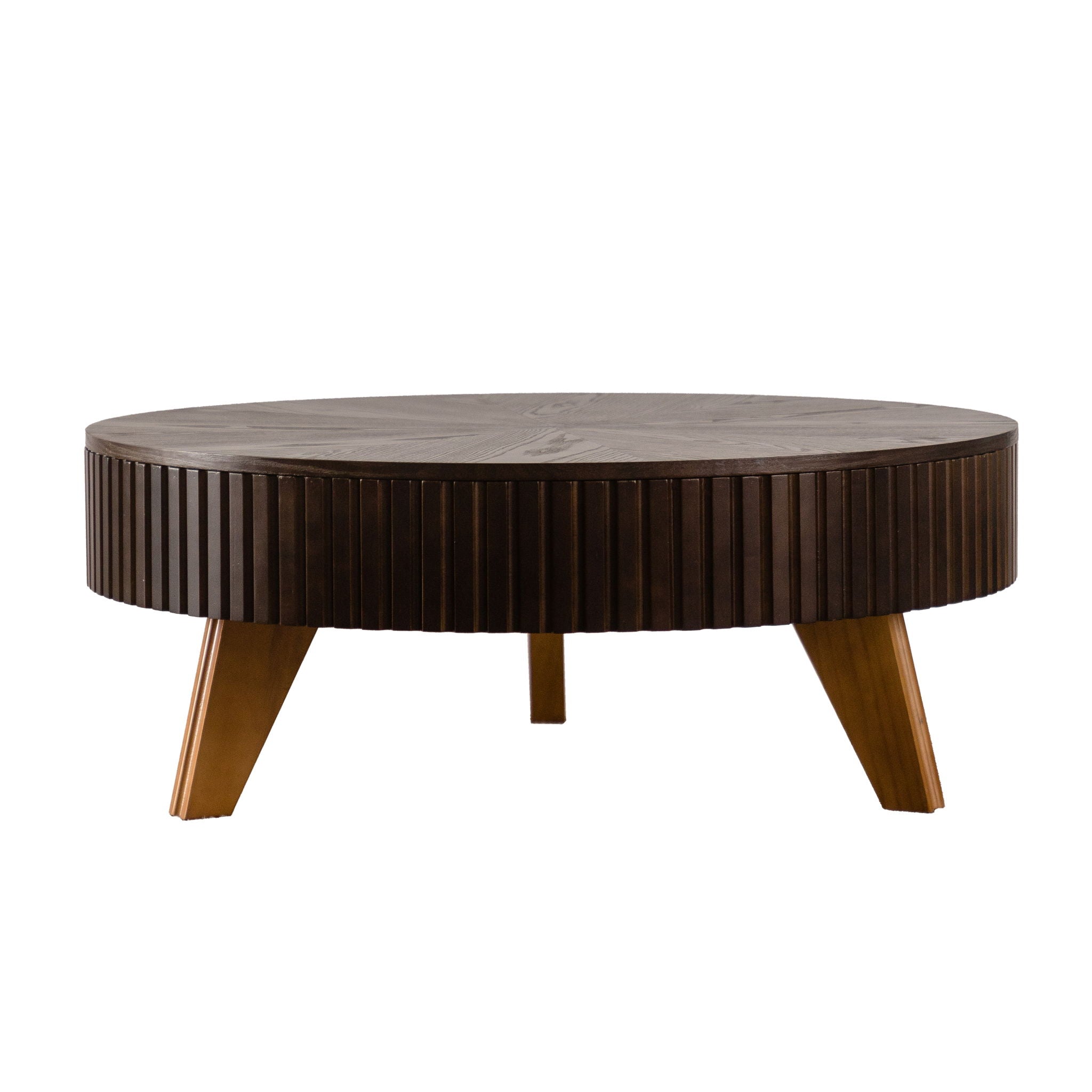 Round Wood Coffee Table