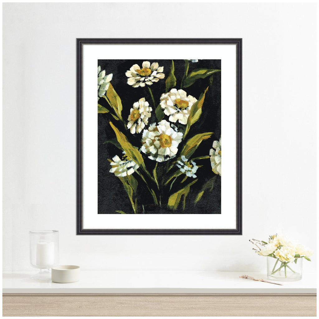 Framed Art Moody Floral 1 by Annie Quigley
