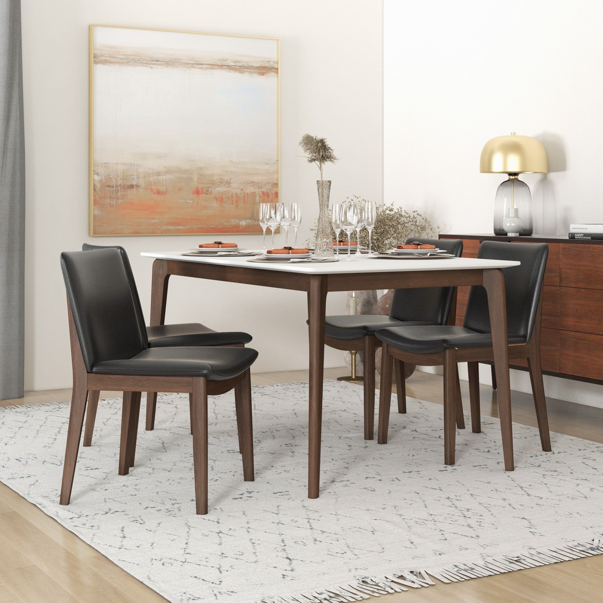 Laura Curved-Back Dining Chairs - Set of 2
