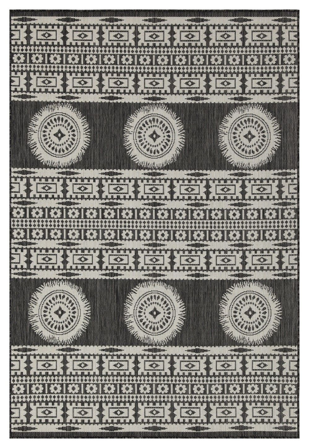 Sunshine 5'3" x 7'3" Indoor/Outdoor Area Rug - Anthracite