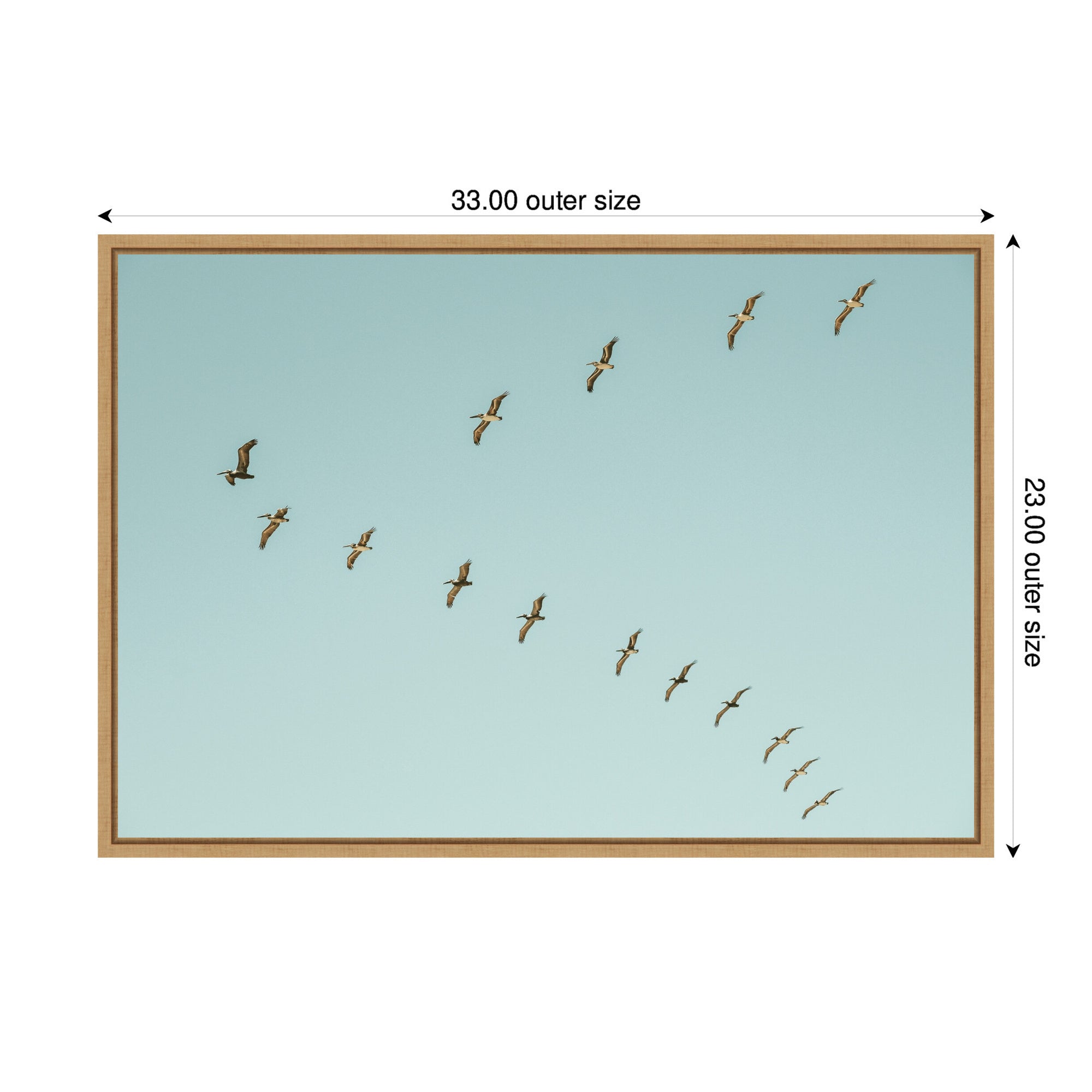 Sylvie Pelican Row #1 Framed Canvas by Alicia Bock