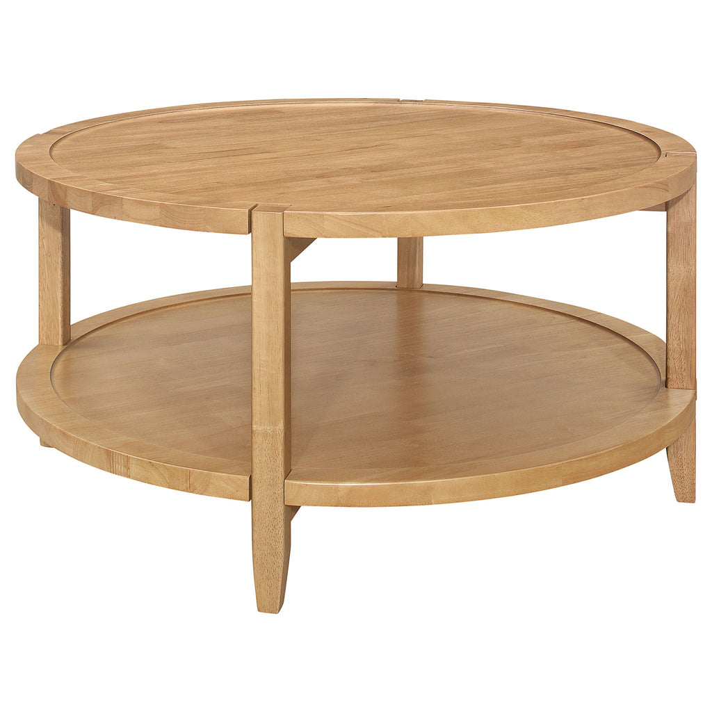 Camillo Round Wood Coffee Table