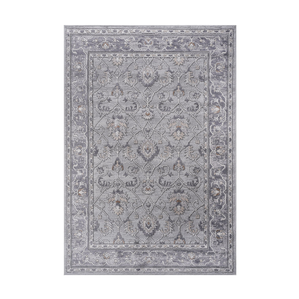 Marfi 8' x 10' Oriental Area Rug - Ivory/Gray