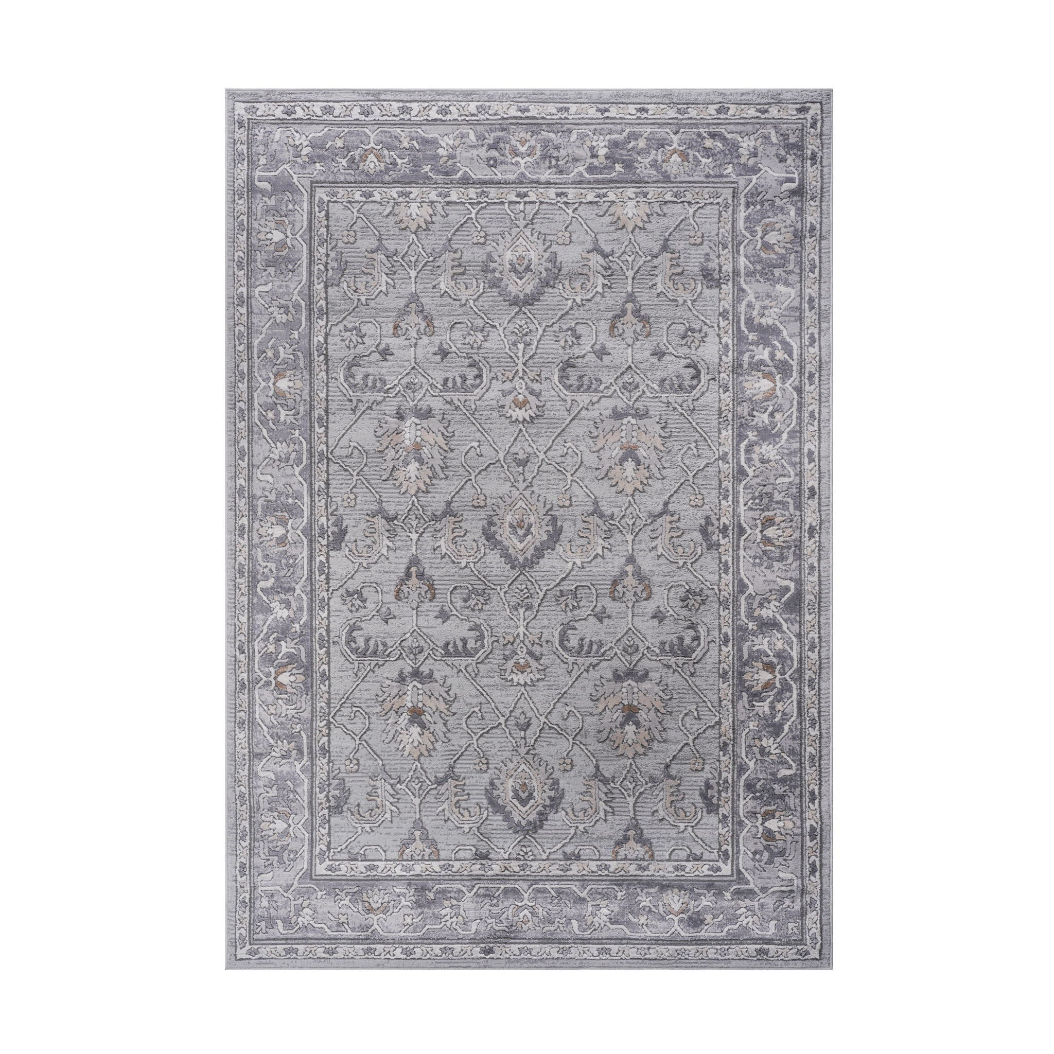 Marfi 8' x 10' Oriental Area Rug - Ivory/Gray