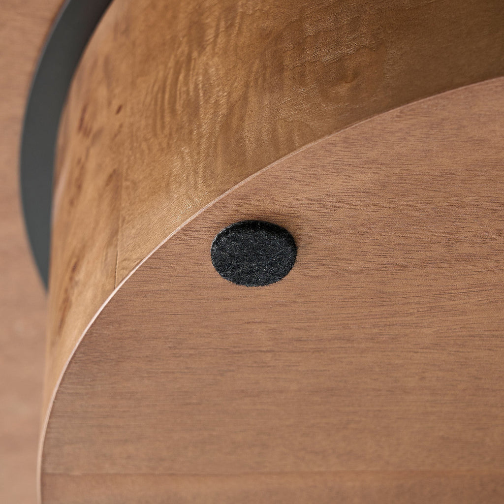 Burl Walnut Pedestal Coffee Table
