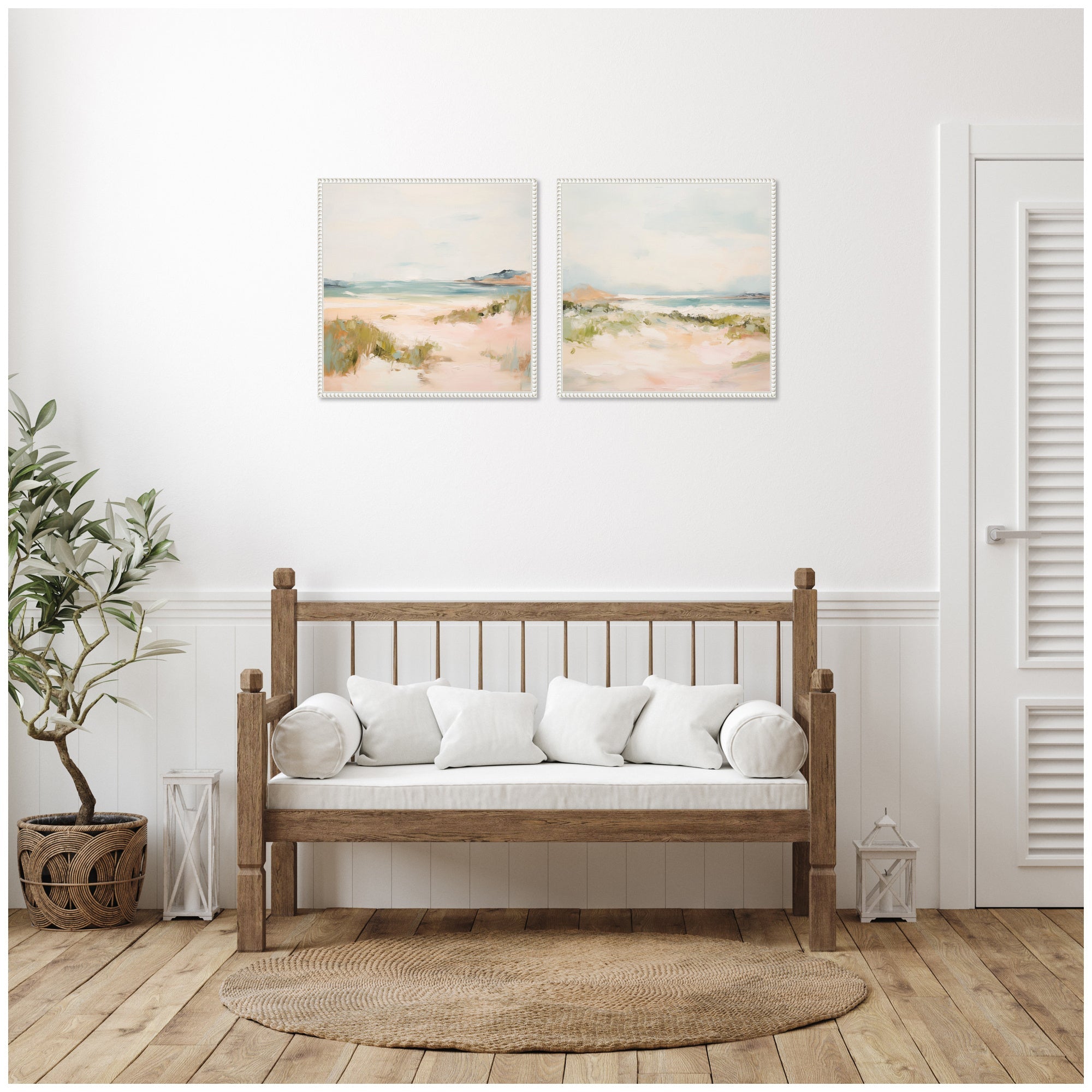 Tranquil Landscape Square 2 Piece Framed Canvas Wall Art Set by Amy Lighthall