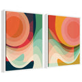 Sylvie Summer Sun 1 and 2 Framed Canvas Art Set by Alicia Bock
