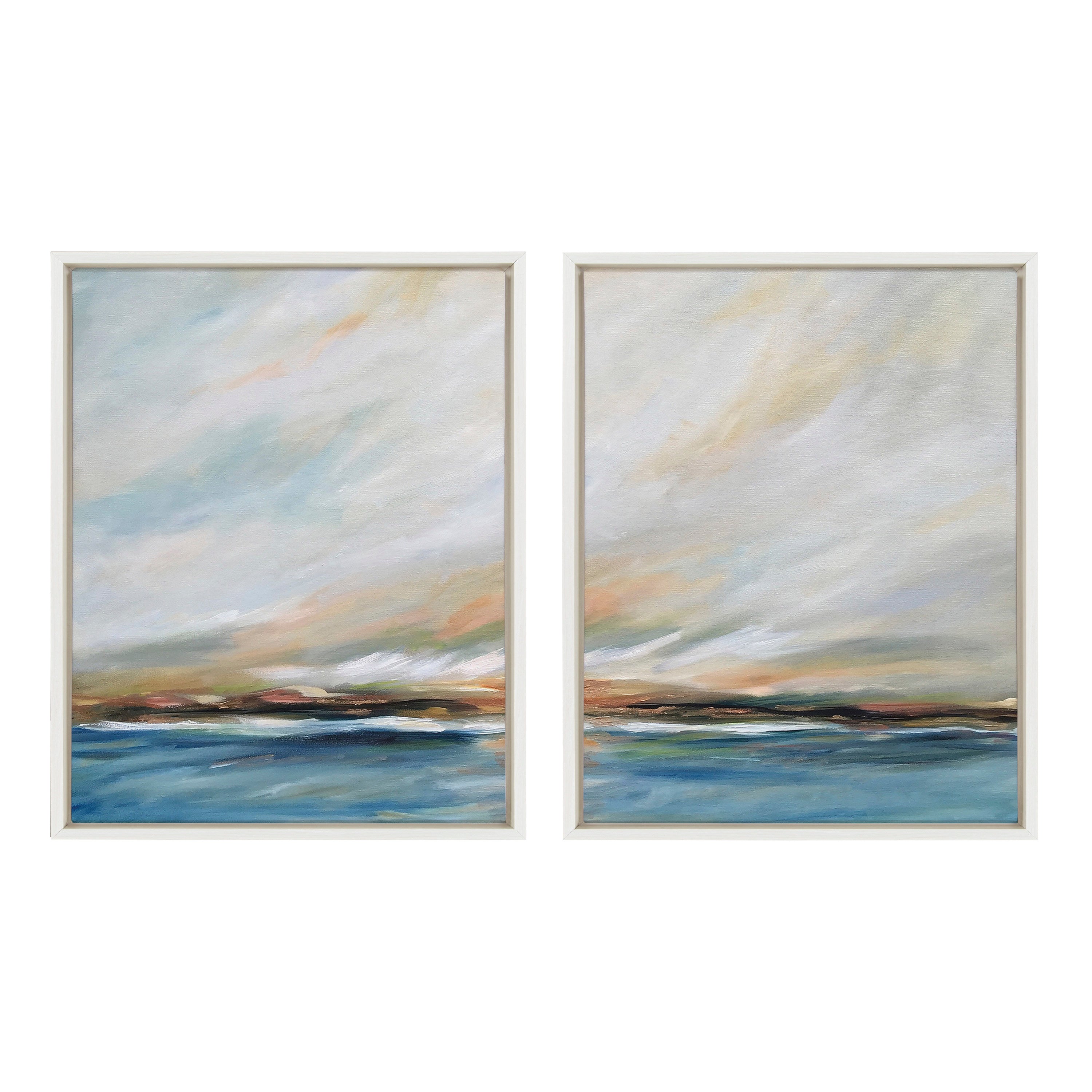 Sylvie Sunday Morning Framed Canvas Art Set by Mary Sparrow