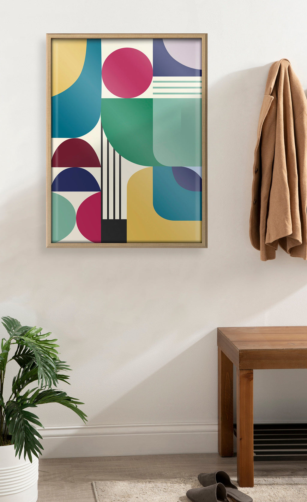 Blake MCM Pattern 12 Framed Printed Art by Rachel Lee of My Dream Wall