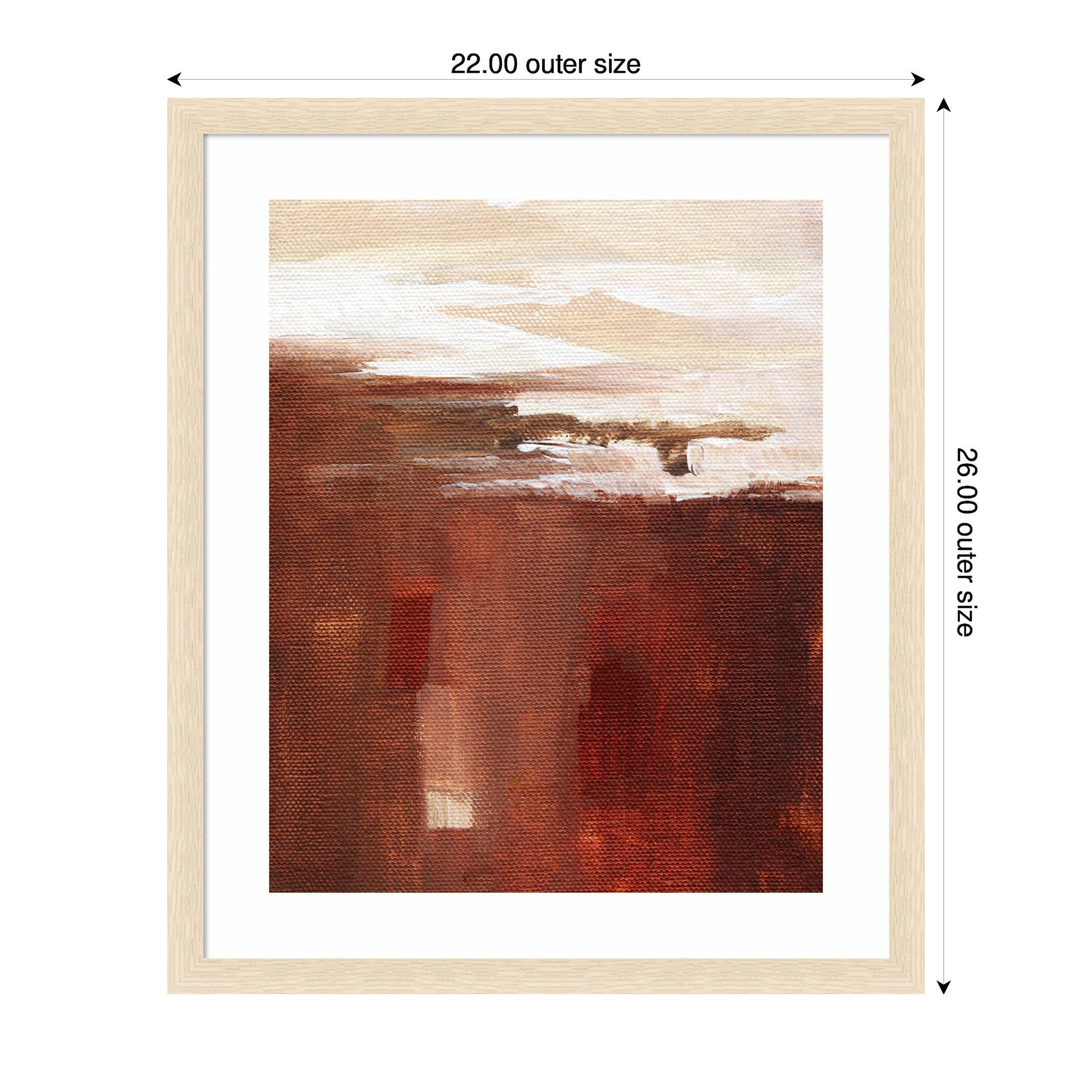 Framed Art Earthen Abstract by Nikita Jariwala