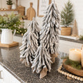 Flocked Mini Christmas Trees