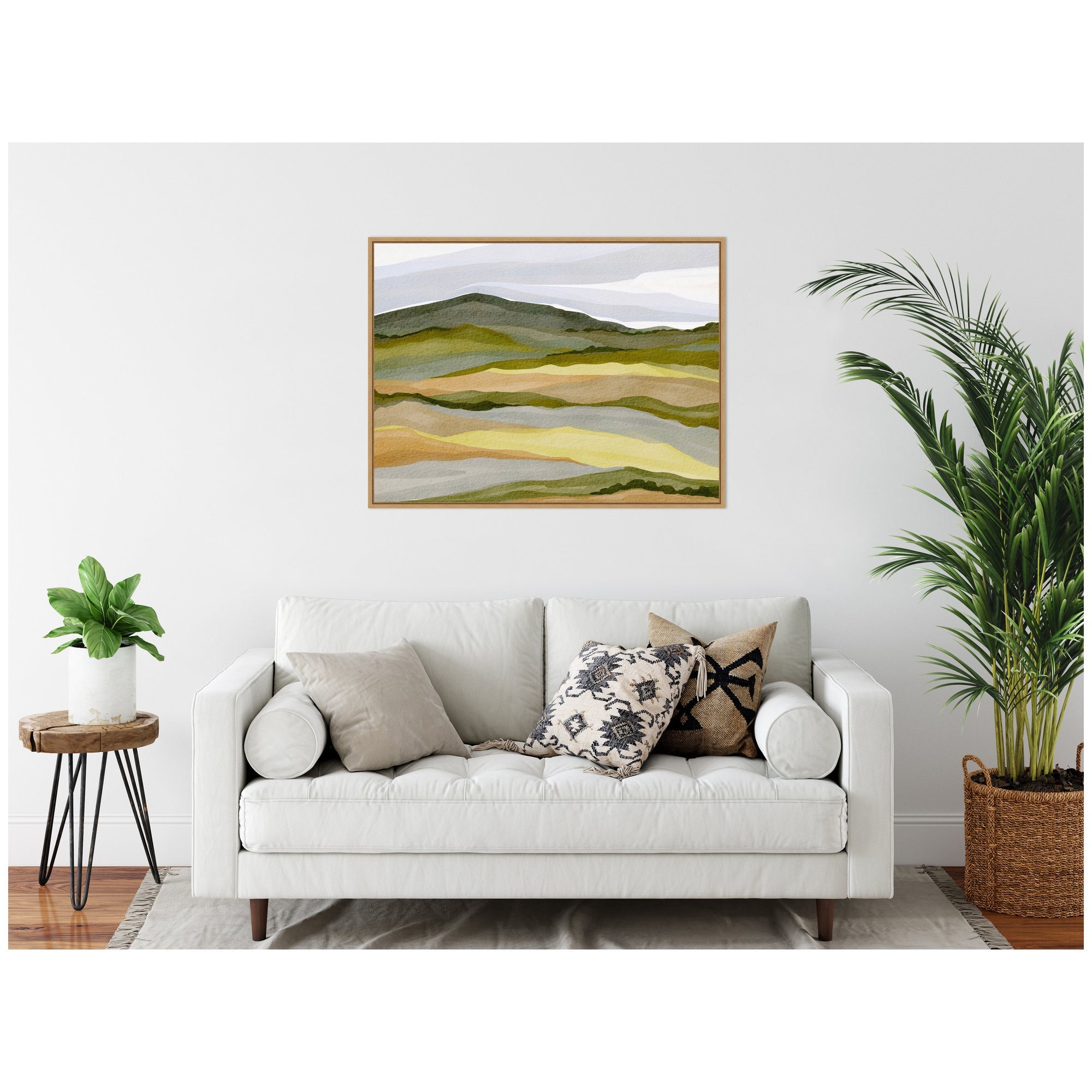 Sylvie Gentle Wilderness Framed Canvas by Nikita Jariwala