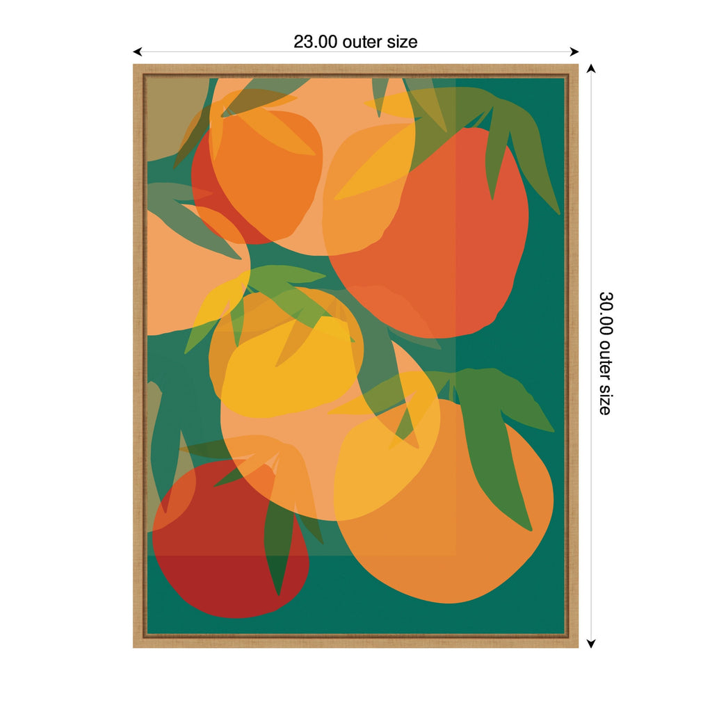 Spring Citrus 2 by Alicia Bock Framed Canvas Wall Art Print