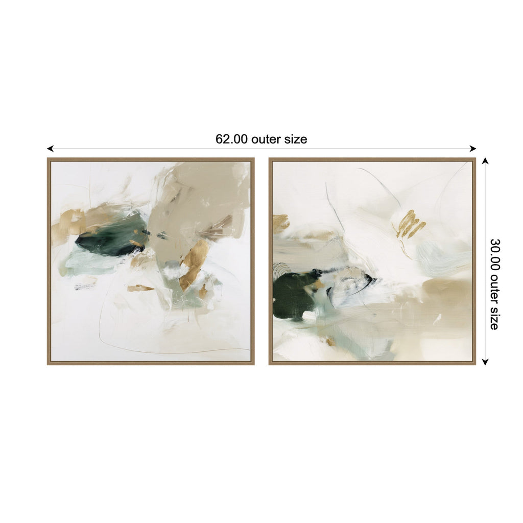 Field No. 1 & No. 2 2 Piece Framed Canvas Wall Art Set by Amy Lighthall
