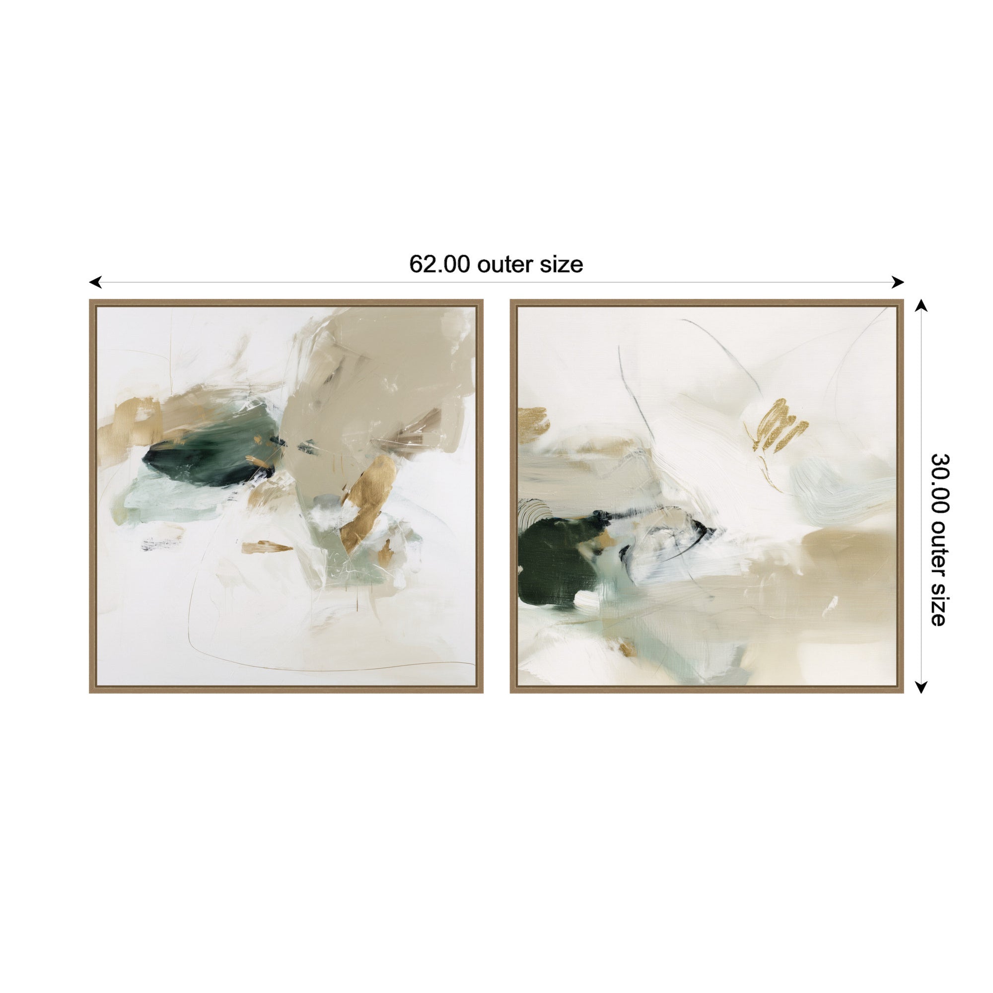Field No. 1 & No. 2 2 Piece Framed Canvas Wall Art Set by Amy Lighthall